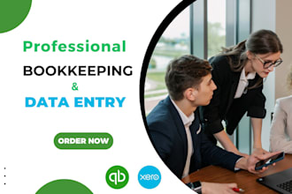 provide bookkeeping and data entry services using quickbooks