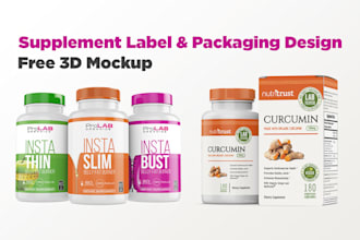 do supplement label and product packaging design