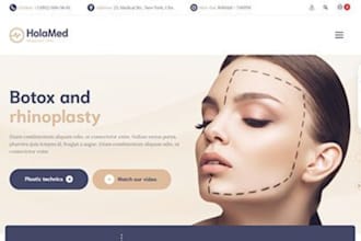 develop med spa website medical website  botox aesthetics website with wordpress