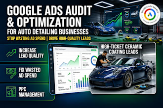 audit and optimization google ads for auto detailing lead generation