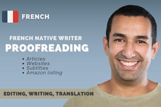 proofread, correct and enhance your french text
