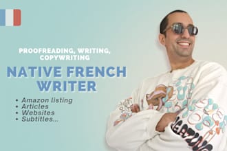 proofread, correct and enhance your french text