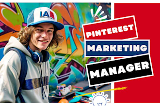 be shopify pinterest marketing manager, design seo optimized pins and boards