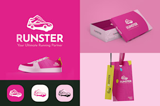 design minimalist logo with brand identity and branding kit