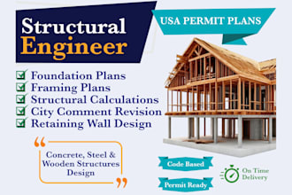 be ur civil engineer for structural architectural design