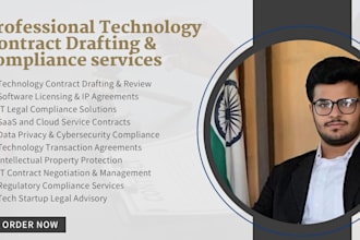 draft custom software and technology contracts eula saas gdpr IP protection etc