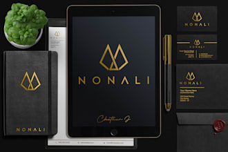 do modern minimalist luxury logo design with brand identity