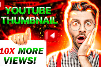 design catchy youtube thumbnail