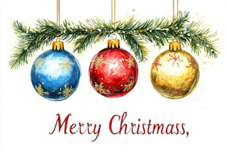 do design a christmas card with hand drawn illustrations