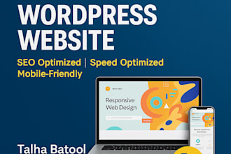 develop wordpress website with responsive web design