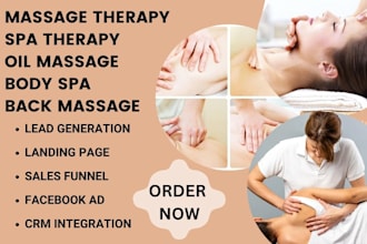generate massage therapy leads spa therapy oil massage body spa back massage