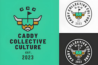 do professional creative golf club logo