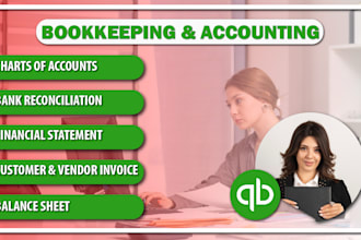 setup, clean up and bookkeeping in quickbooks online, xero