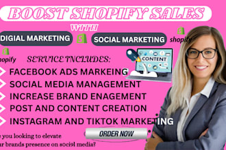 be your social media manager facebook ads instagram marketing post tiktok shop
