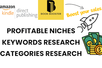 do amazon KDP keywords, category, and niche research for your kdp book