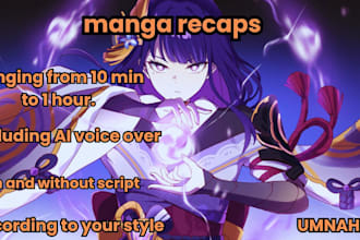 create professional manhwa and manga recap videos