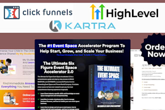 build clickfunnel sales funnels, landing pages on clickfunnels
