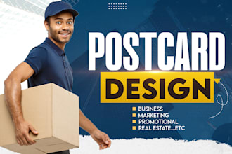 design postcards, flyers for marketing and adverts