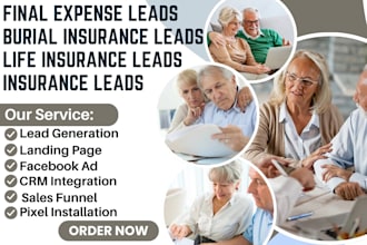 generate final expense leads burial insurance leads life insurance landing page