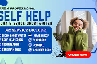 do self help ebook, journal, magazine, workbook, lead magnet, book publishing
