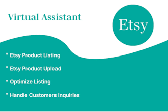 do etsy product listings on your etsy store and manage the etsy shop