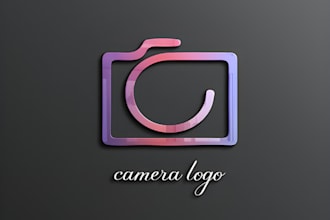 design creative photography, camera logo