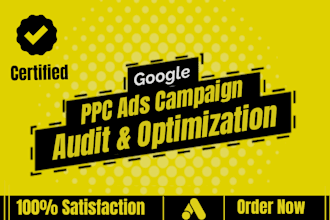 be your google ads audit and optimization manager for PPC campaign or search ads