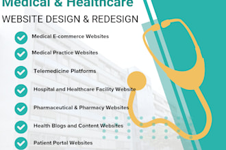 design redesign your healthcare medical clinics hospital pharmaceutical websites