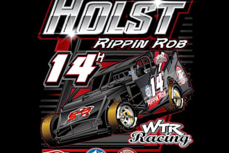 design high quality racing t shirt logo with unlimited revision