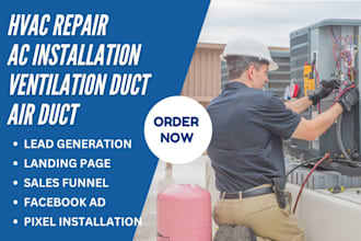 generate hvac leads hvac repair vrf ac installation ventilation duct air duct