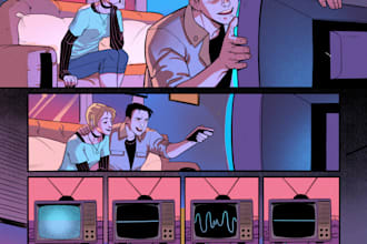 draw comic books and graphic novels