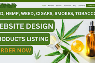 design cannabis, hemp, marijuana, cigarettes, tobacco, weed, vapes, cbd website
