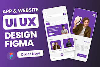 do UI UX design, figma website, mobile, dashboard, UI UX design in figma