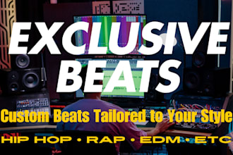 make professional rap hiphop beats for you