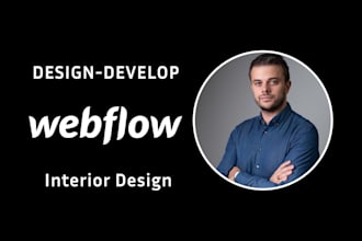 develop a webflow interior design website for your agency
