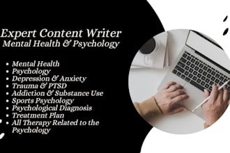 write content on mental health and  psychology