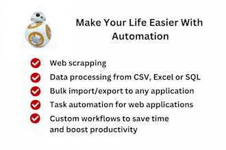 create web automation tools and web scraper bot