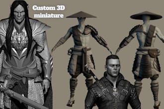 do high detailed 3d model, 3d sculpt, miniature, action figure, stl for printing