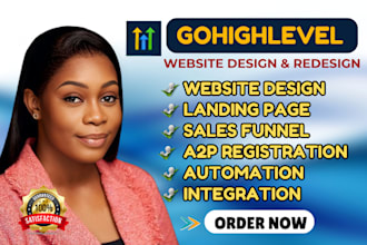 gohighlevel website a2p 10dlc registration landing page sales funnel