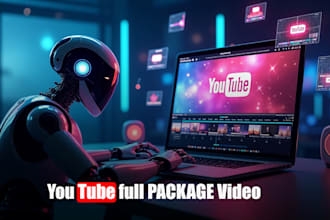 create youtube video full package ai images subtitles stock footage HD