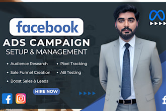 setup and manage facebook ads and instagram ads campaigns for sales and leads