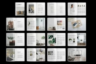 do magazine design, catalog, magazine layout, catalogue, booklet, lookbook