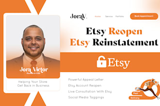 etsy account reinstatement write appeal letter reopen suspended etsy live chat