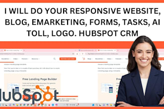design hubspot crm website, blog, email template, task, forms ai tool emarketing