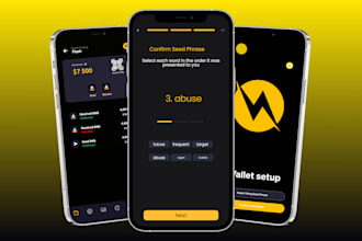 develop react native crypto wallet with admin panel dashboard