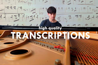transcribe to sheet music anything