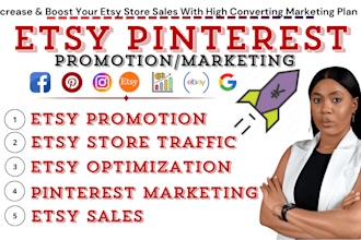 7 to 8 figure etsy pinterest promotion shopify ebay to 500k audience for traffic