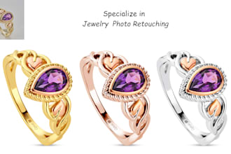 do jewelry retouching and  jewellery photoshop editing
