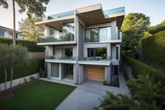 do 3d rendering, walkthrough for landscape
