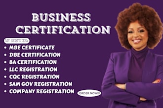 do sam gov registration 8a mbe dbe sba cage code wosb company registration